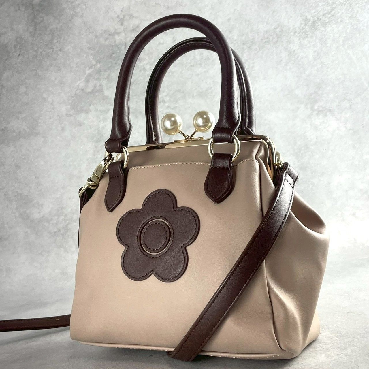 美品✨MARY QUANT マリークワント マリクワ がま口 2wayショルダー 