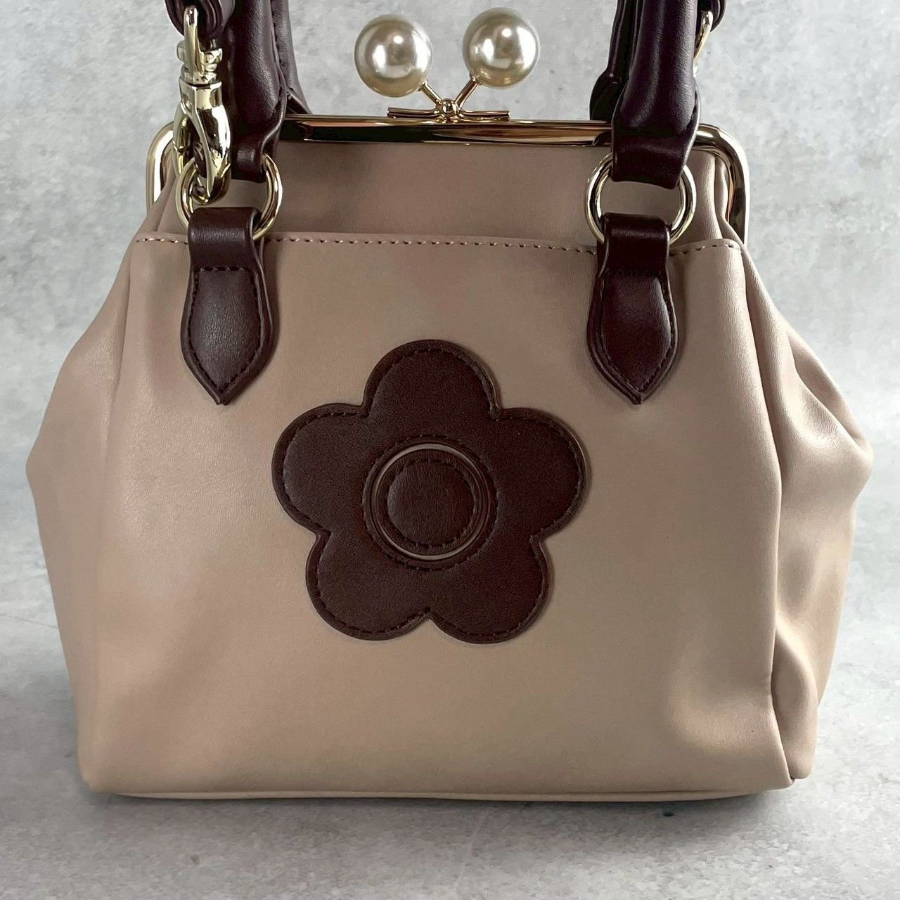 美品✨MARY QUANT マリークワント マリクワ がま口 2wayショルダー 
