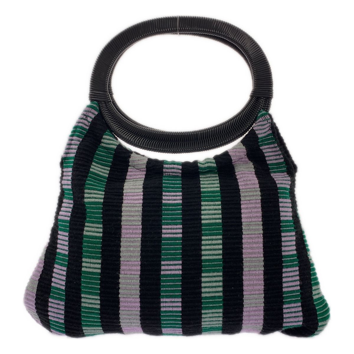 MARNI マルニ ニット ボートバッグ グリーン パープル レディース