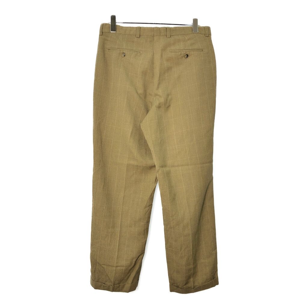 PERRY ELLIS ペリー エリス 2タック スラックスパンツ ベージュ(メンズ