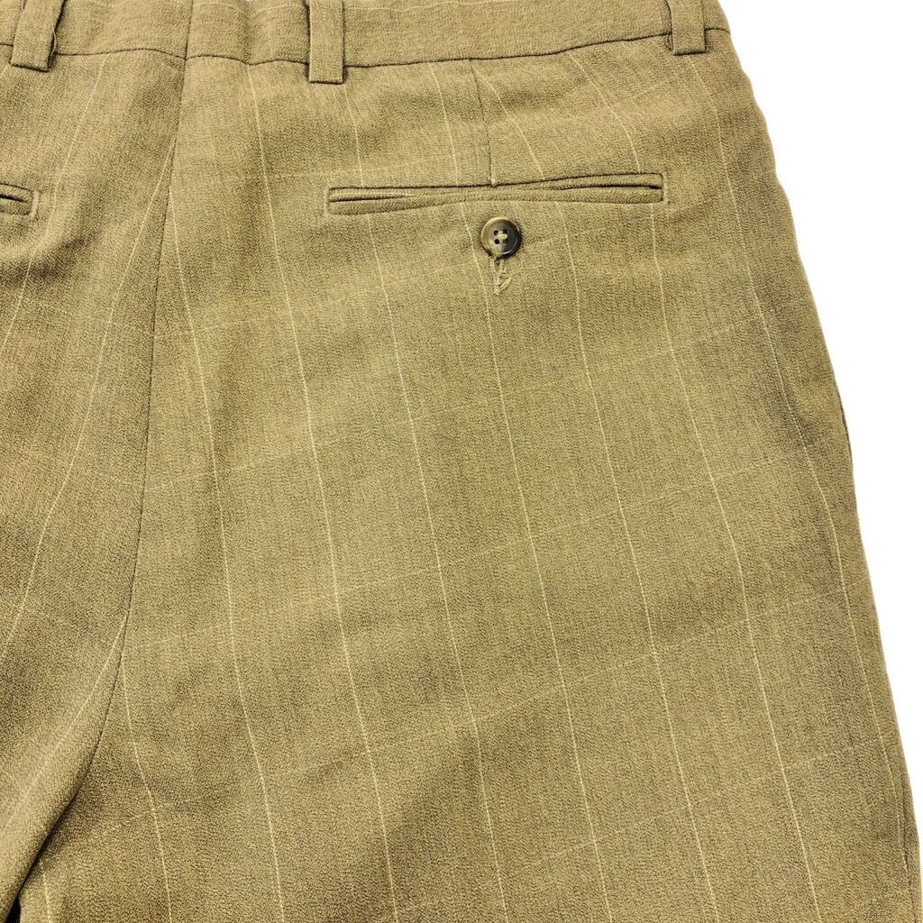 PERRY ELLIS ペリー エリス 2タック スラックスパンツ ベージュ(メンズ