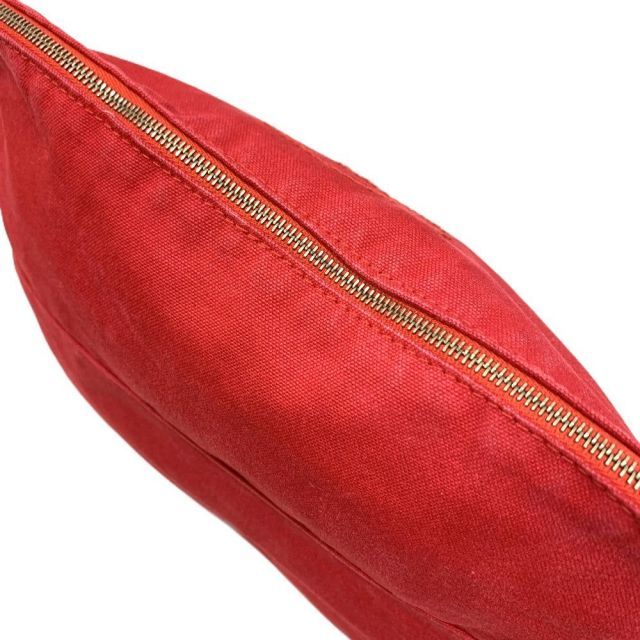 HERMES(エルメス) ボリード ポーチ GM コットンキャンバス レッド
