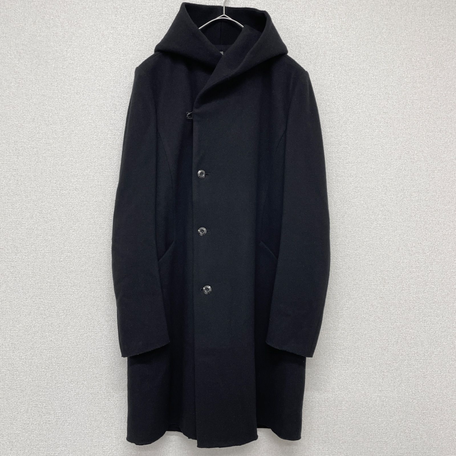 shgtsh kimura　カズユキクマガイアタッチメントフーデッドコート カズユキクマガイ アタッチメント カシミヤ混Wフェイス フーデッドコート