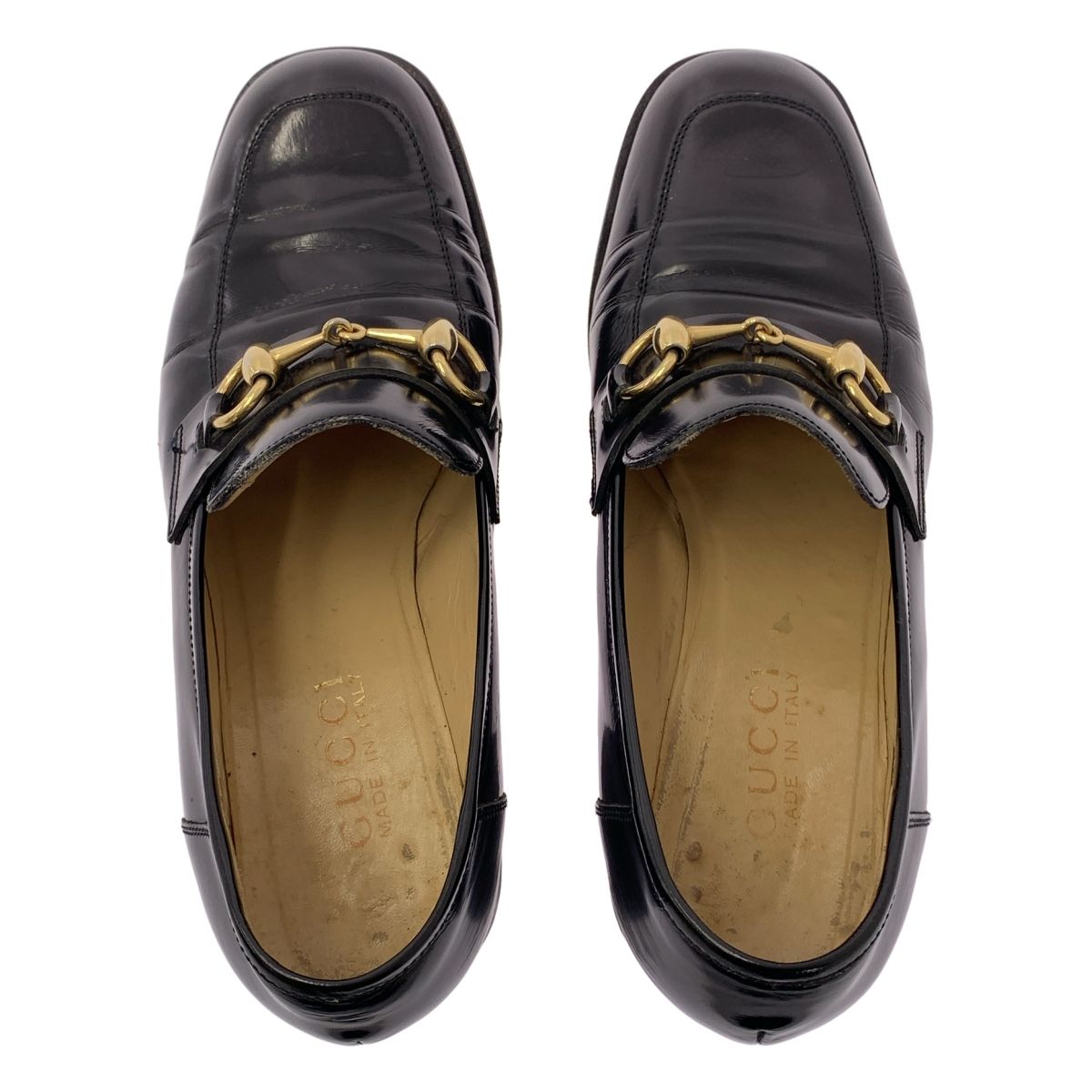 グッチ　ホースビット　チャンキーヒール　ローファー　本革　レザー　US6.5 グッチ ホースビット チャンキーヒール ローファー 本革 レザー US6.5