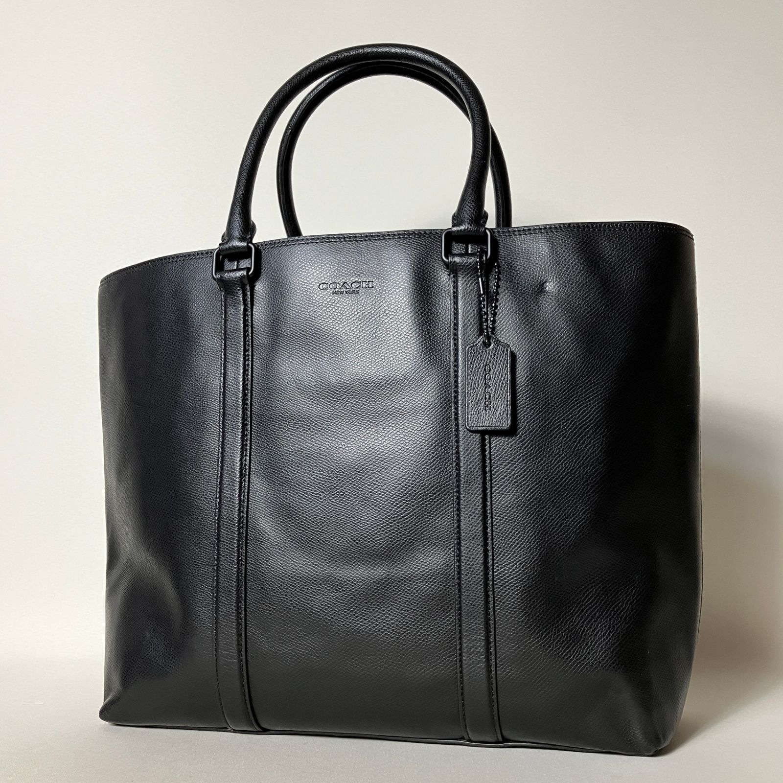 2511-301｜コーチ トートバッグ レザー ブラック - メルカリ