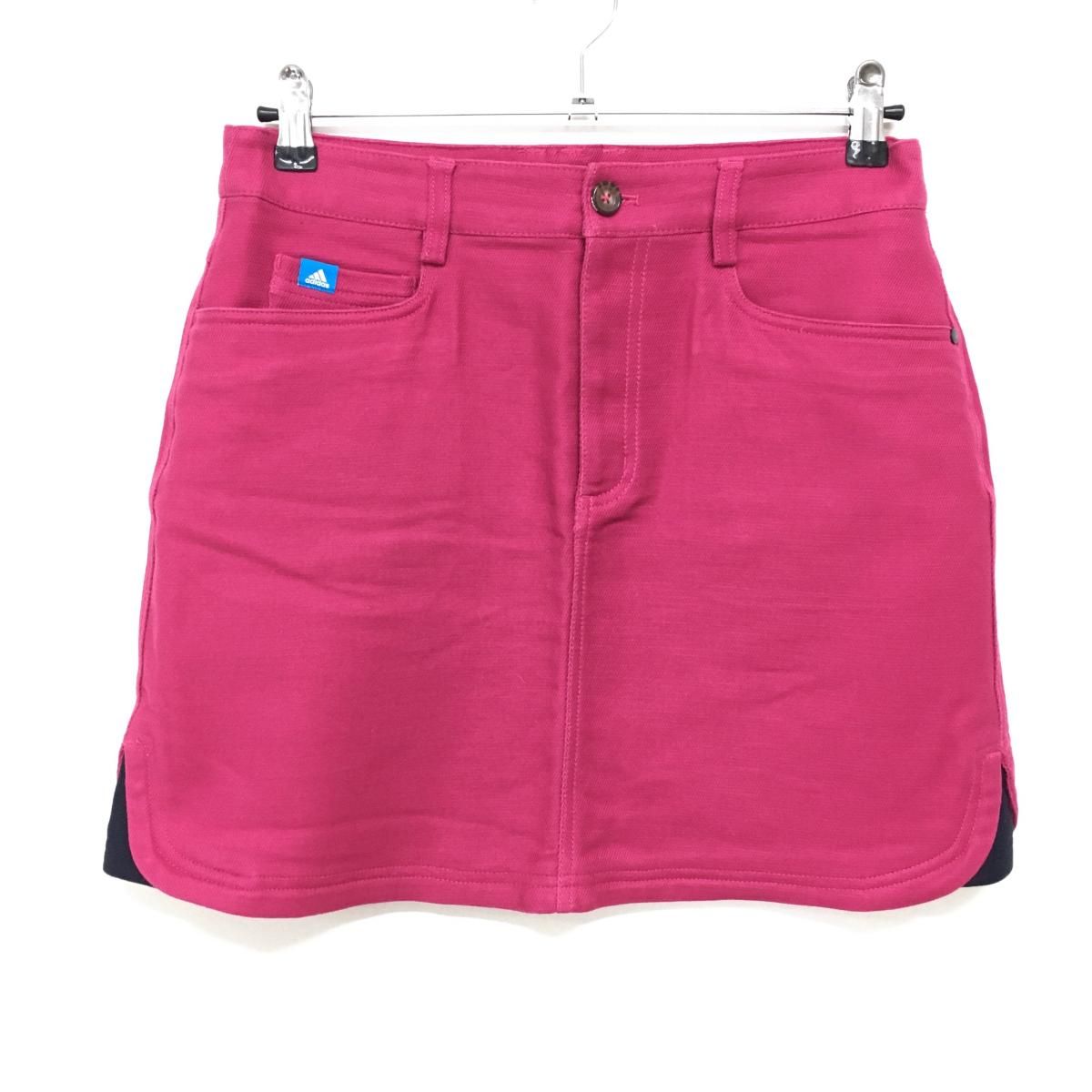 新品　Lサイズ　アディダス ゴルフ ピンク　ストレッチ バックフレア スカート adidas（アディダス） スカート ダンボールニット スカート「adidas