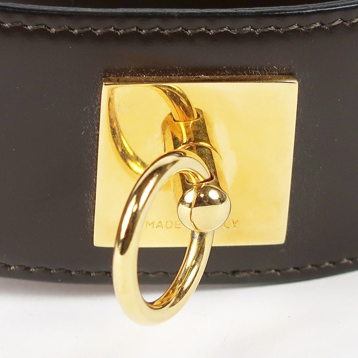  CELINE セリーヌ マンテルチェーン ベルト 70 ブラウン系×ゴールド金具 ブランド小物 服飾 TR 73 ベルト 小物