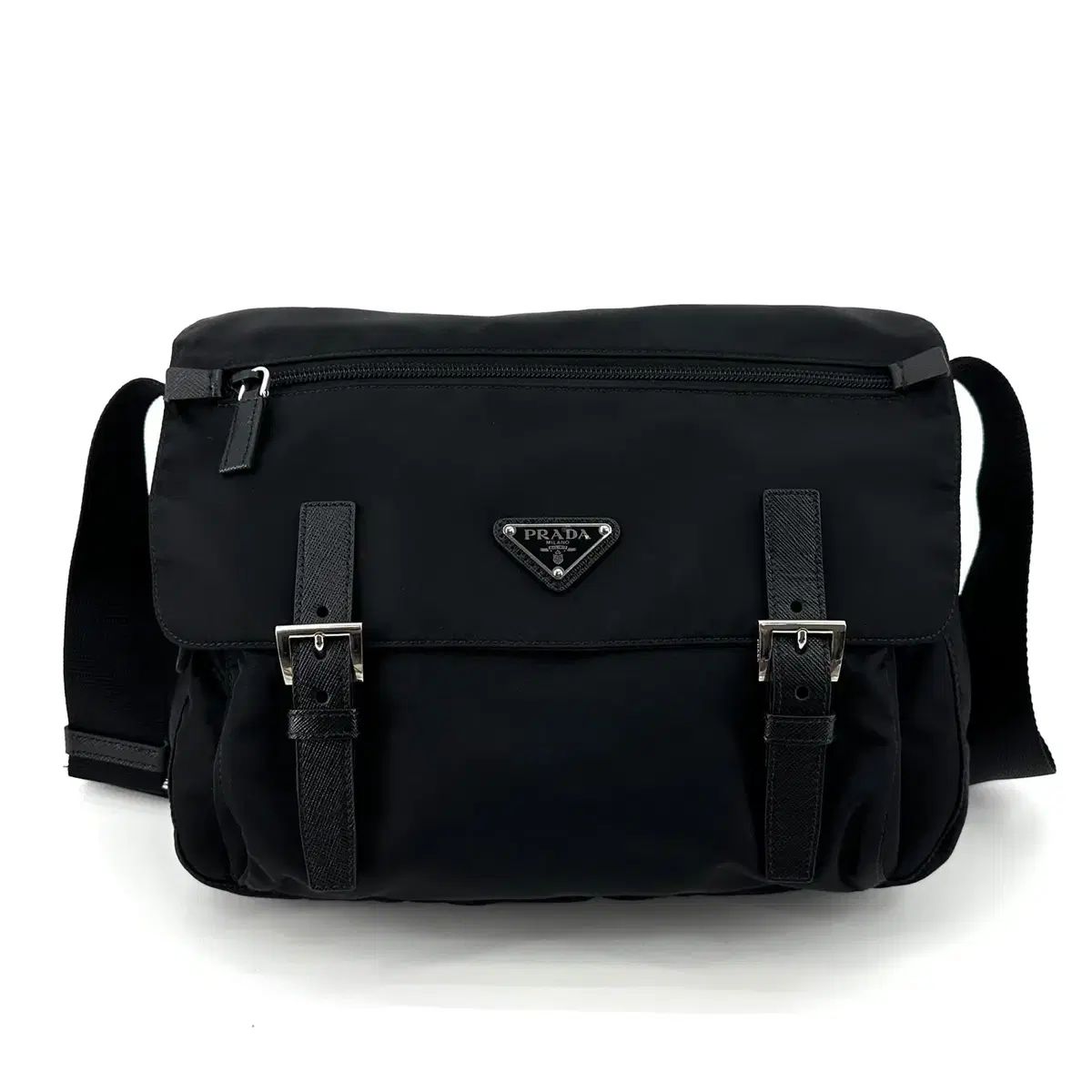 PRADA プラダ ナイロン 三角ロゴ メッセンジャーバッグ クロスバック 1 BD 671