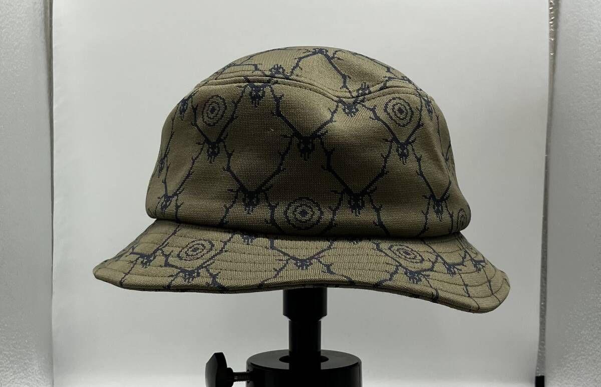 South 2 West 8 s w サウス2ウエスト8 MR 677 ハット エンブレム 総柄 カーキ アメリカンカジュアル サイズL ポリエステル