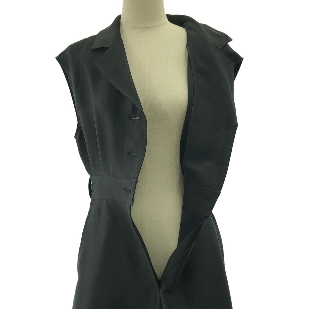  cccmalie シーマリー テーラード ノースリーブワンピース 38 ブラック レディース その他 ワンピース