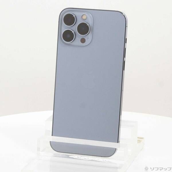 驚きの破格値，セール 〔中古品〕 iPhone13 Pro Max 256GB シエラブルー MLJD3J／A SIMフリー【258】 スマートフォン本体