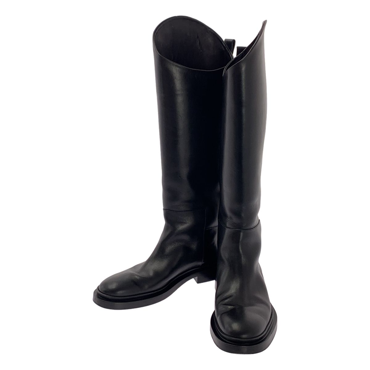 新品未使用 JIL SANDER ジルサンダー　ロングブーツ 37 美品】 JIL SANDER / ジルサンダー | レザー ロングブーツ | 37