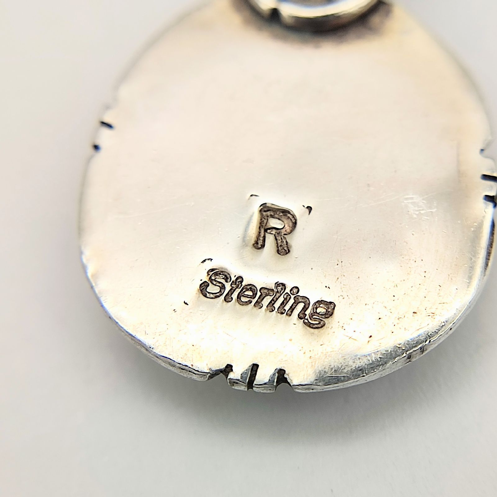 美品】インディアンジュエリー ナバホ族 ターコイズペンダントトップ R