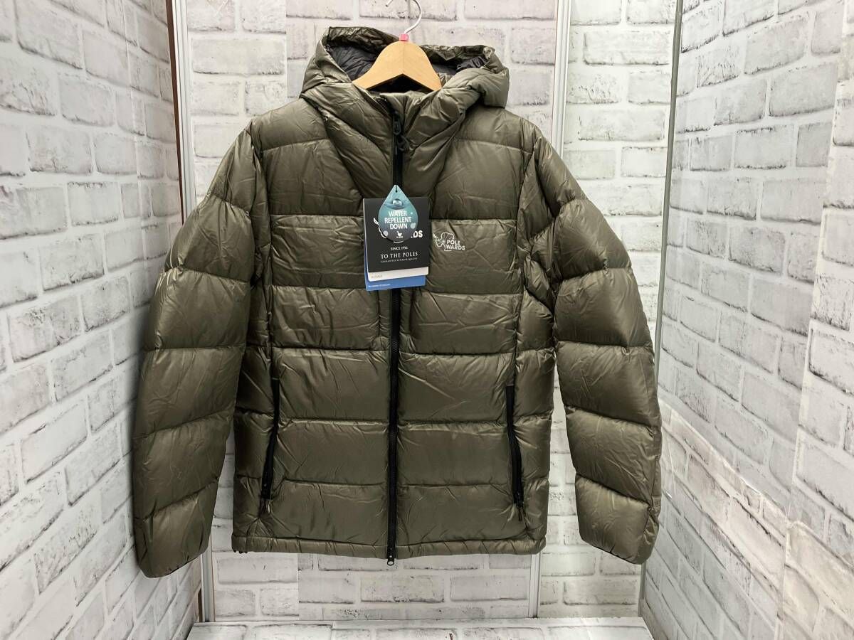 POLE WARDS Fusionダウン フュージョンドライダウン ミッドウェイトフーディー ダウンジャケット Mサイズ ポールワーズ カーキ