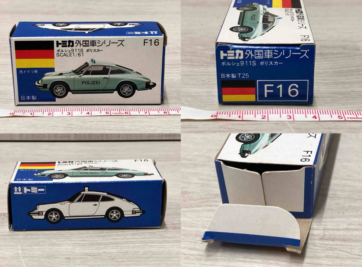 トミカ 外国車シリーズ F16 ポルシェ911S ポリスカー 1/61scale 日本製