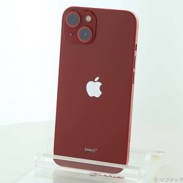 中古品〕 iPhone13 256GB プロダクトレッド MLNL3J／A SIMフリー【196