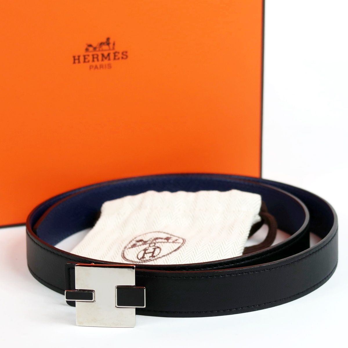 新品同様・未使用】HERMES エルメス H ベルト 75 フランス製 ゴールド
