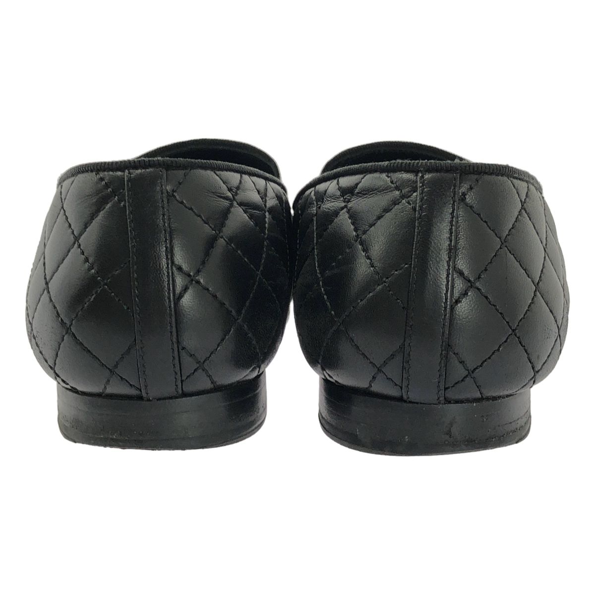 CHANEL ブラック ローファー38 CHANEL / シャネル | マトラッセ ココマーク ローファー | 38