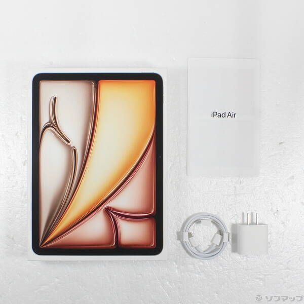 中古品〕 iPad Air 11インチ 第6世代 128GB スターライト MUWE3J／A Wi-