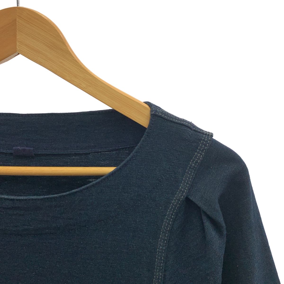 45 r フォーティファイブアール コットン インディゴ染め ワンピース 0 インディゴ レディース