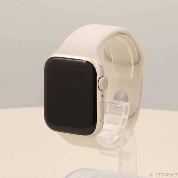〔 品〕 Apple Watch SE 第3世代 GPS 44 mm スターライトアルミニウムケース スターライトスポーツバンド 269