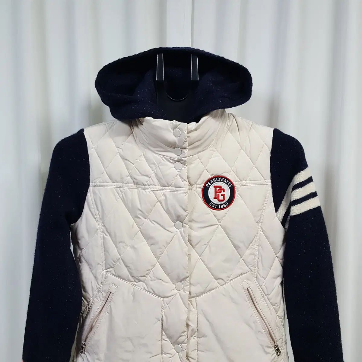 パーリーゲイツ ゴルフ レディース ウール100 ニット ダウンジャケット 95