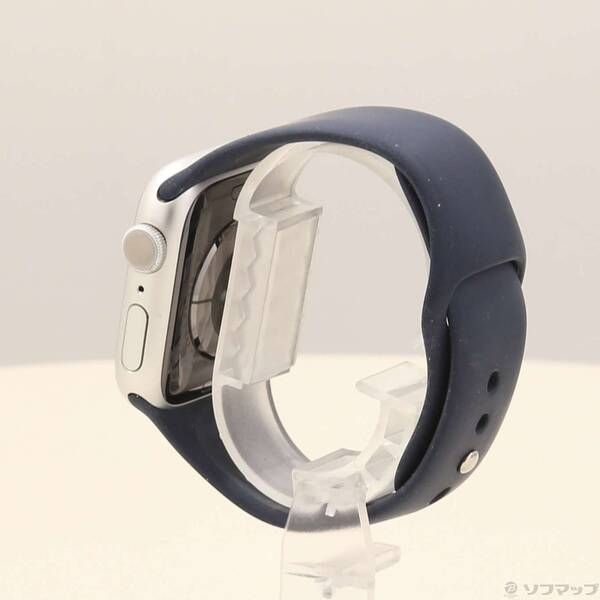 〔 品〕 Apple Watch Series 9 GPS 41 mm シルバーアルミニウムケース ストームブルースポーツバンド 269