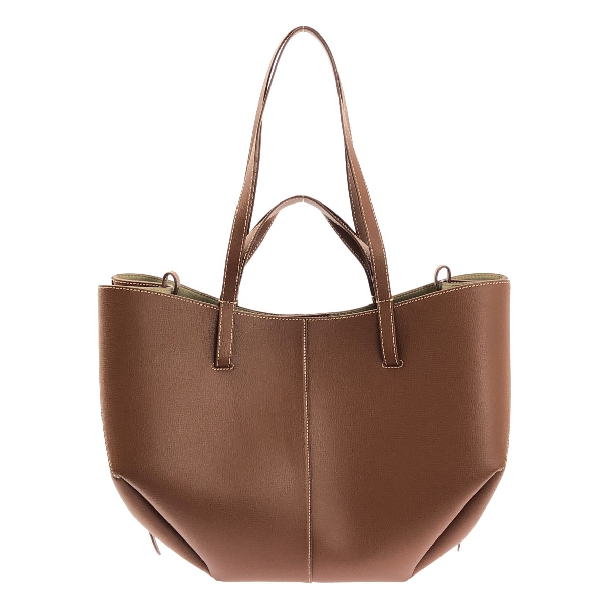 POLENE ポレーヌ Cyme エディション コニャック テクスチャード 2 way ショルダーバッグ ブラウン系 レディース