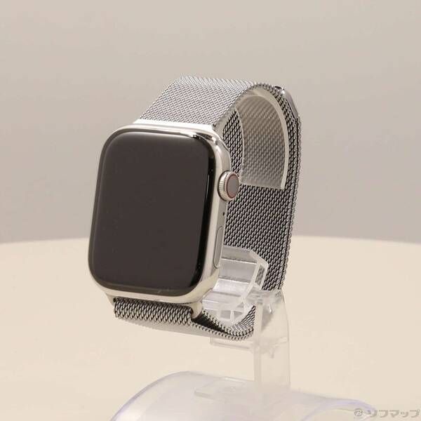 〔 品〕 Apple Watch Series 8 GPS Cellular 45 mm シルバーステンレススチールケース シルバーミラネーゼループ 269