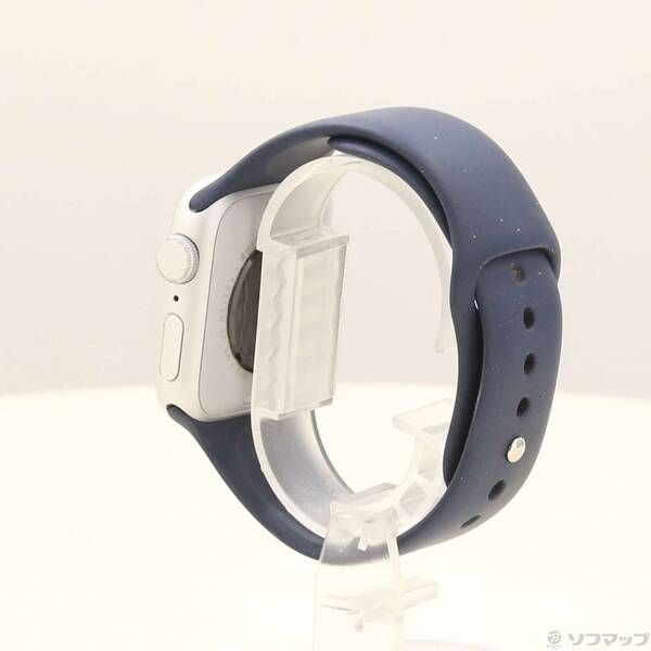 〔 品〕 Apple Watch SE 第2世代 GPS 40 mm シルバーアルミニウムケース ストームブルースポーツバンド 269