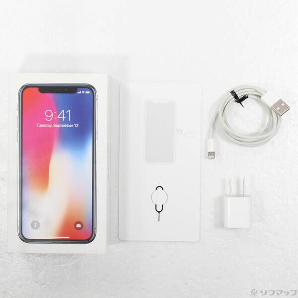 品〕 iPhoneX 256GB スペースグレイ NQC12J／A SIMフリー【349