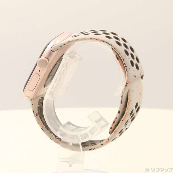 〔 品〕 Apple Watch Series 10 GPS Cellular 42 mm ローズゴールドアルミニウムケース デザートストーンNikeスポーツバンド 352