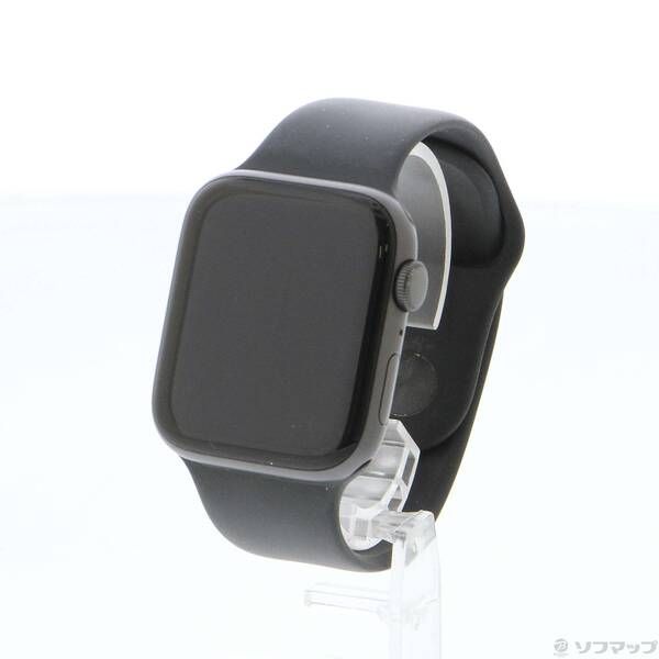 〔 品〕 Apple Watch SE 第1世代 GPS 44 mm スペースグレイアルミニウムケース ブラックスポーツバンド 349
