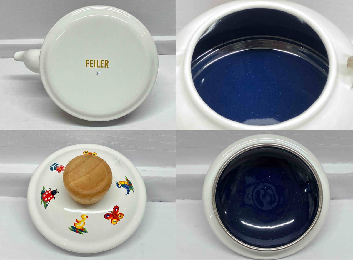 FEILER フェイラー ハイジ ホーローケトル 16L 幅:約20.5cm 高さ:約