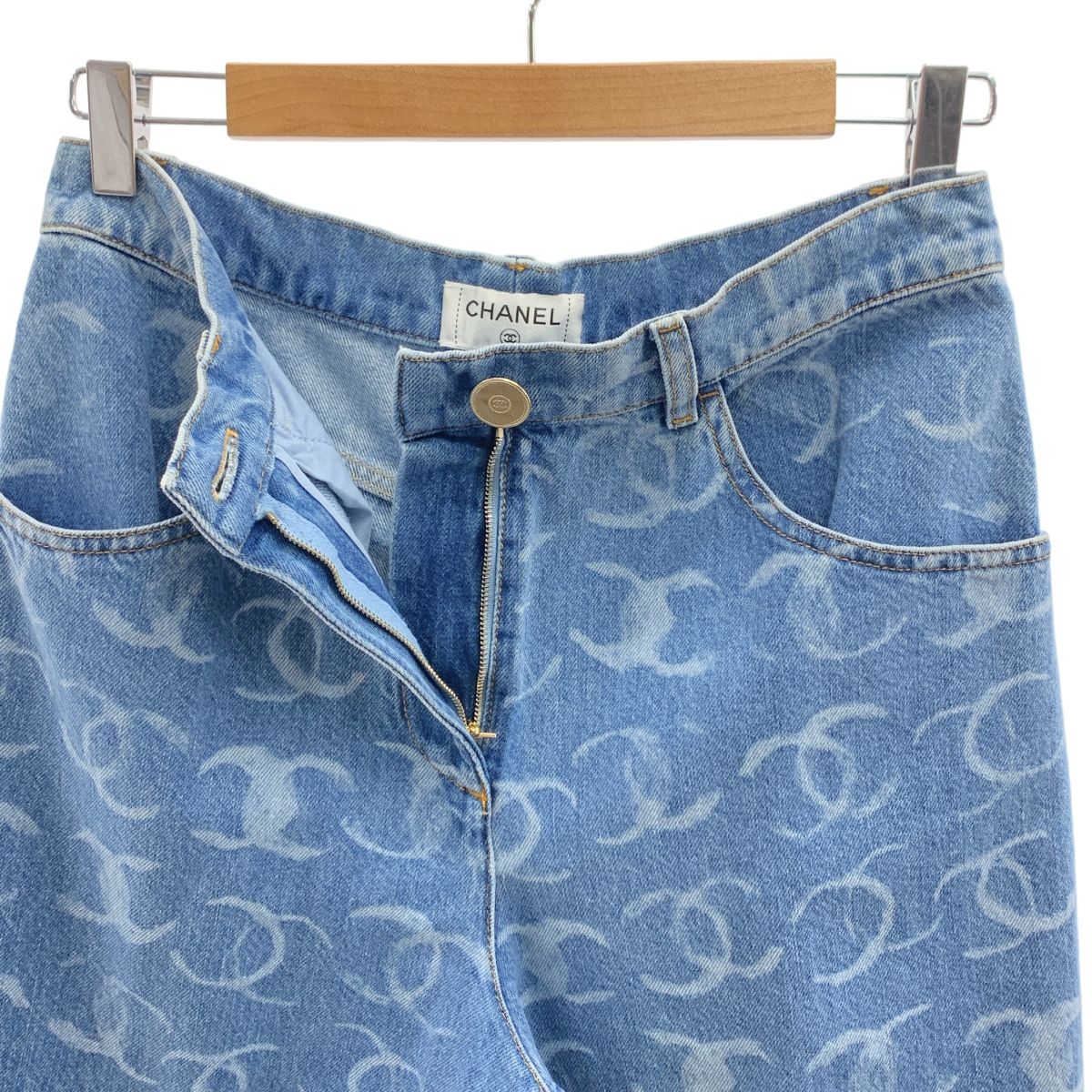 新品】 CHANEL / シャネル | ココマーク ワイド デニム パンツ