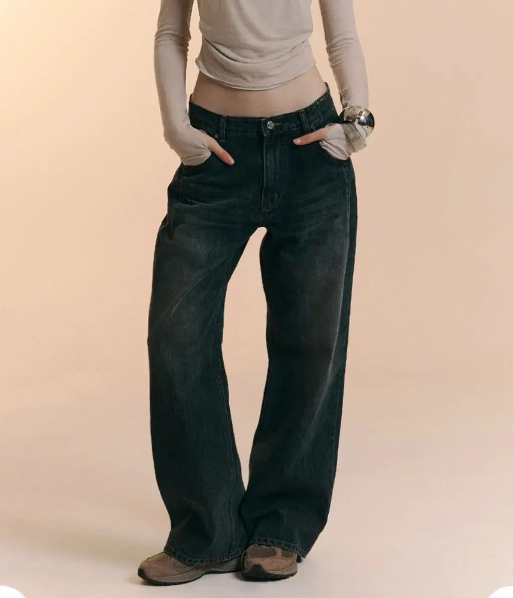 プリーズノーフォロー 25 ダメージ ウォッシュ ワイド デニム