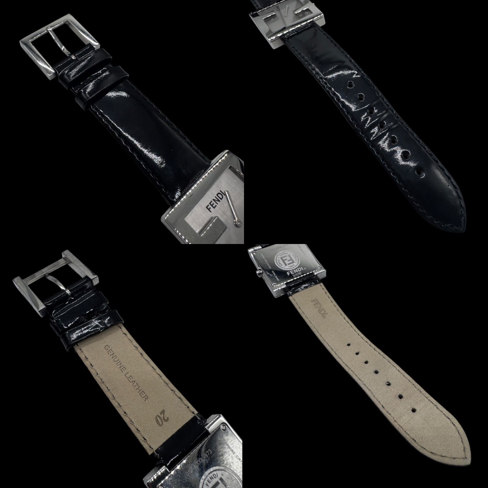 稼働 付属品完備 FENDI フェンディ 4000L スクエア ボーイズ 腕時計