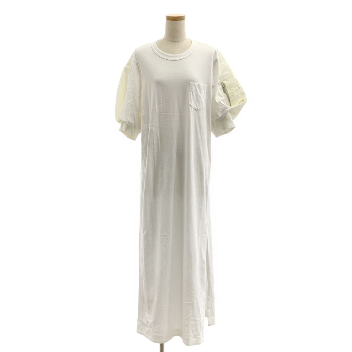 美品】 sacai / サカイ | Nylon Twill&Jersey Dress コットン