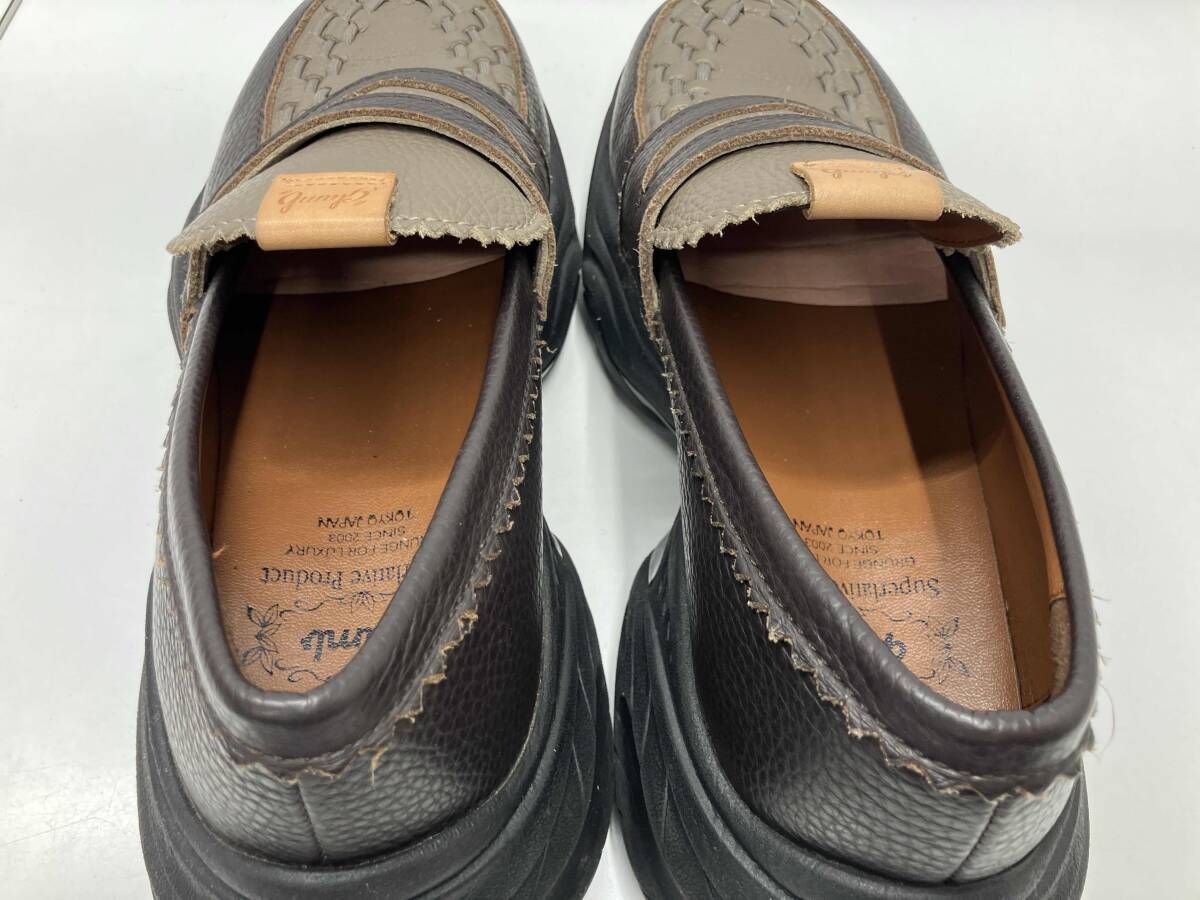  glamb グラム FIELD PENNY LOAFER フィールドペニーローファー ブラウン ベージュ VIBRAMソール ローファー ブーツ 革靴