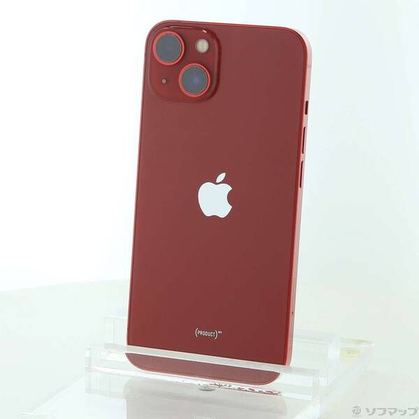 中古品〕 iPhone13 128GB プロダクトレッド MLNF3J／A SIMフリー【377