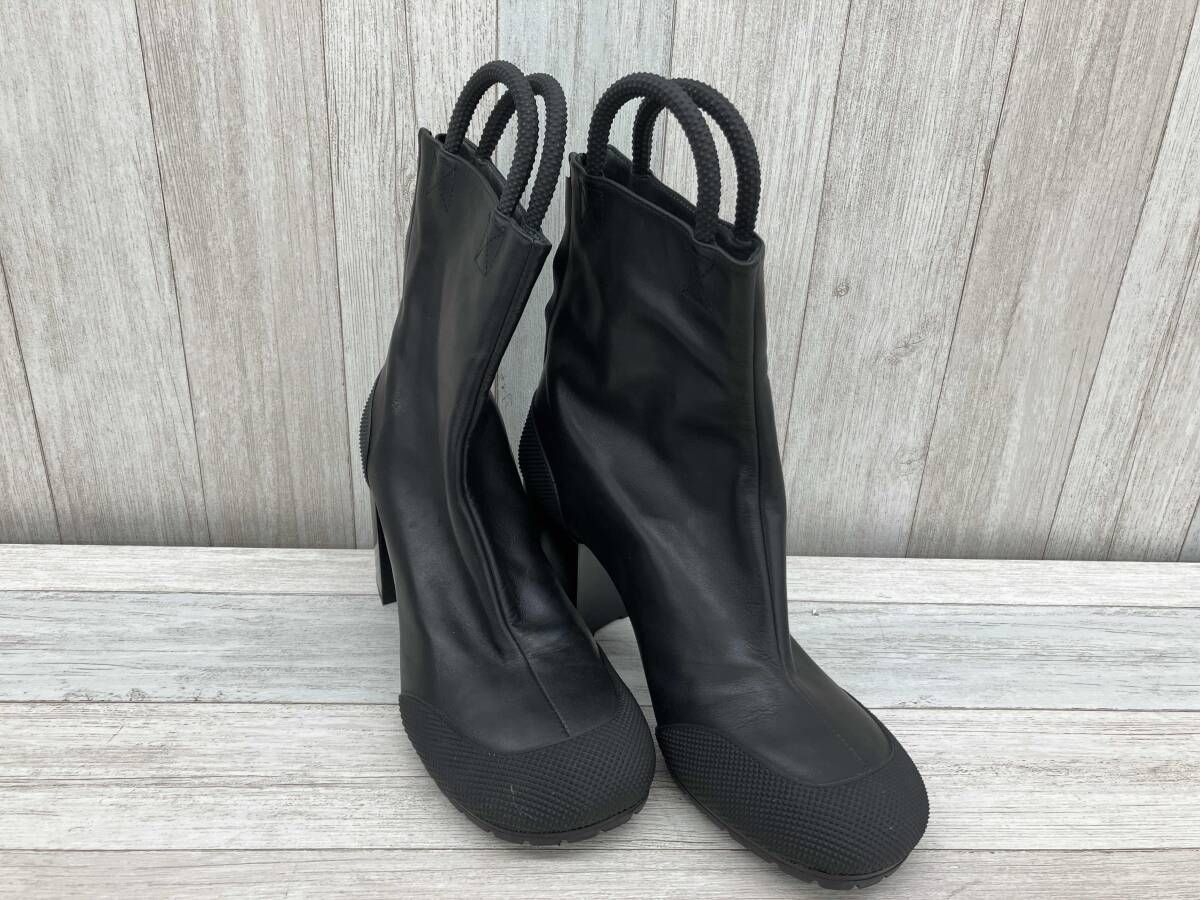 RANDOM ランダムアイデンティティ Vibram ショートブーツ 27 cm ブラック レザー