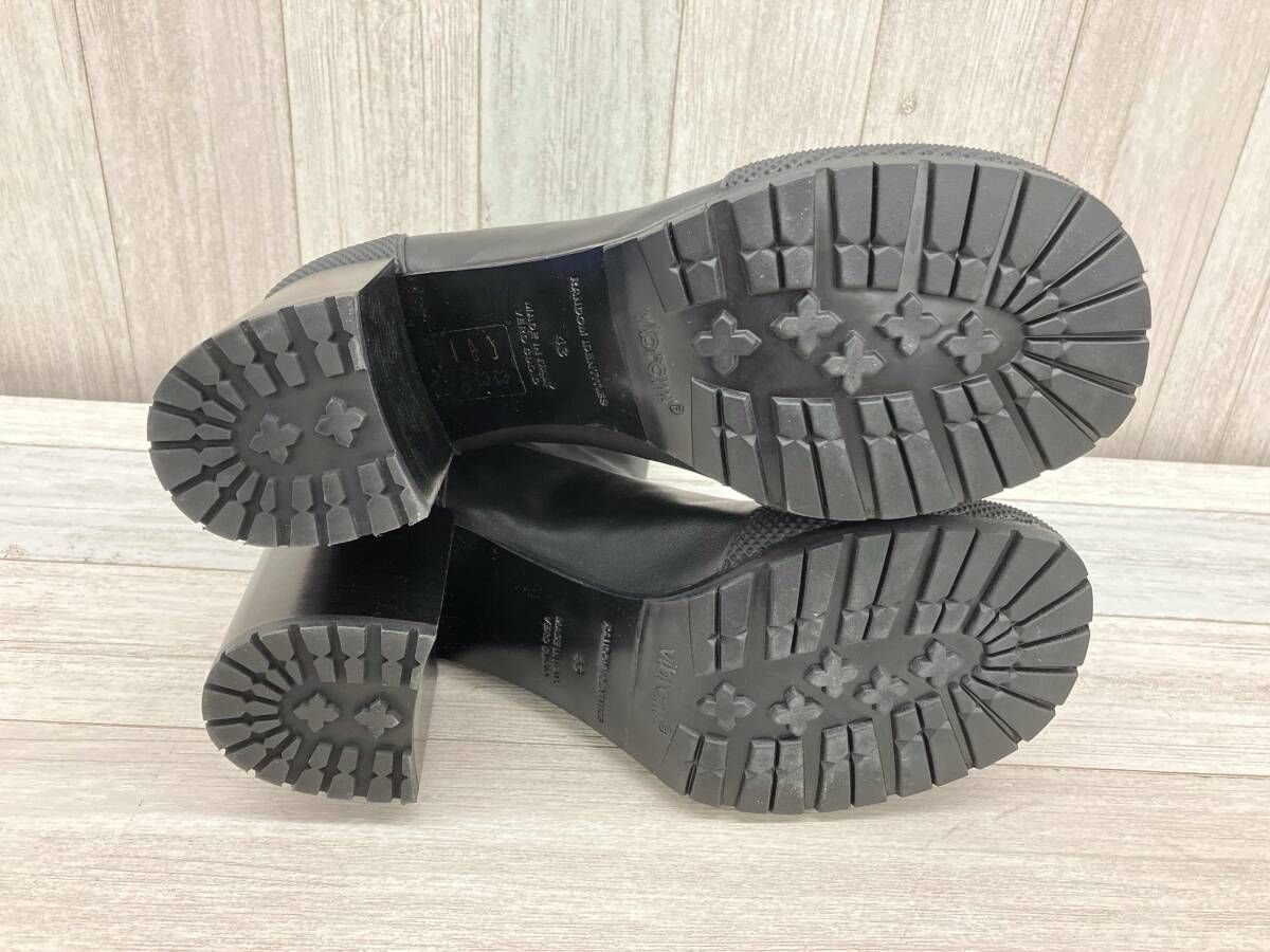  RANDOM ランダムアイデンティティ Vibram ショートブーツ 27 cm ブラック レザー その他 ブーツ
