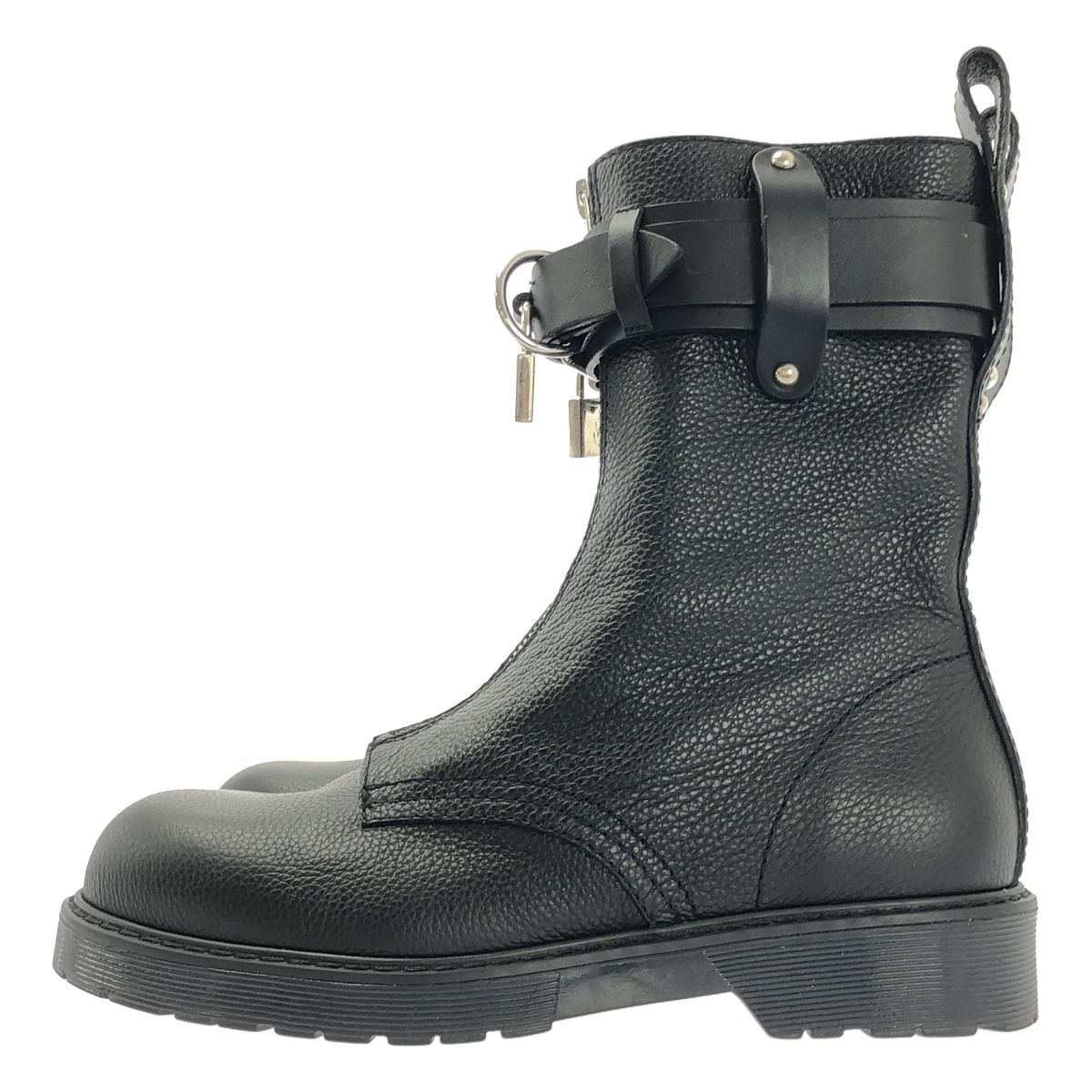 JW Anderson ジェイダブルアンダーソン レザー パドロック ジップ ショートブーツ 38 ブラック レディース