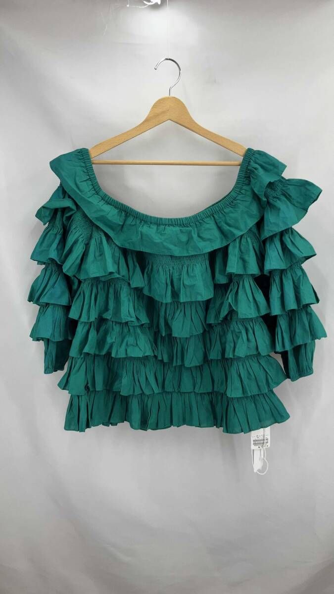 Mer iette マーレット 半袖シャツ ブラウス サイズXS グリーン 夏