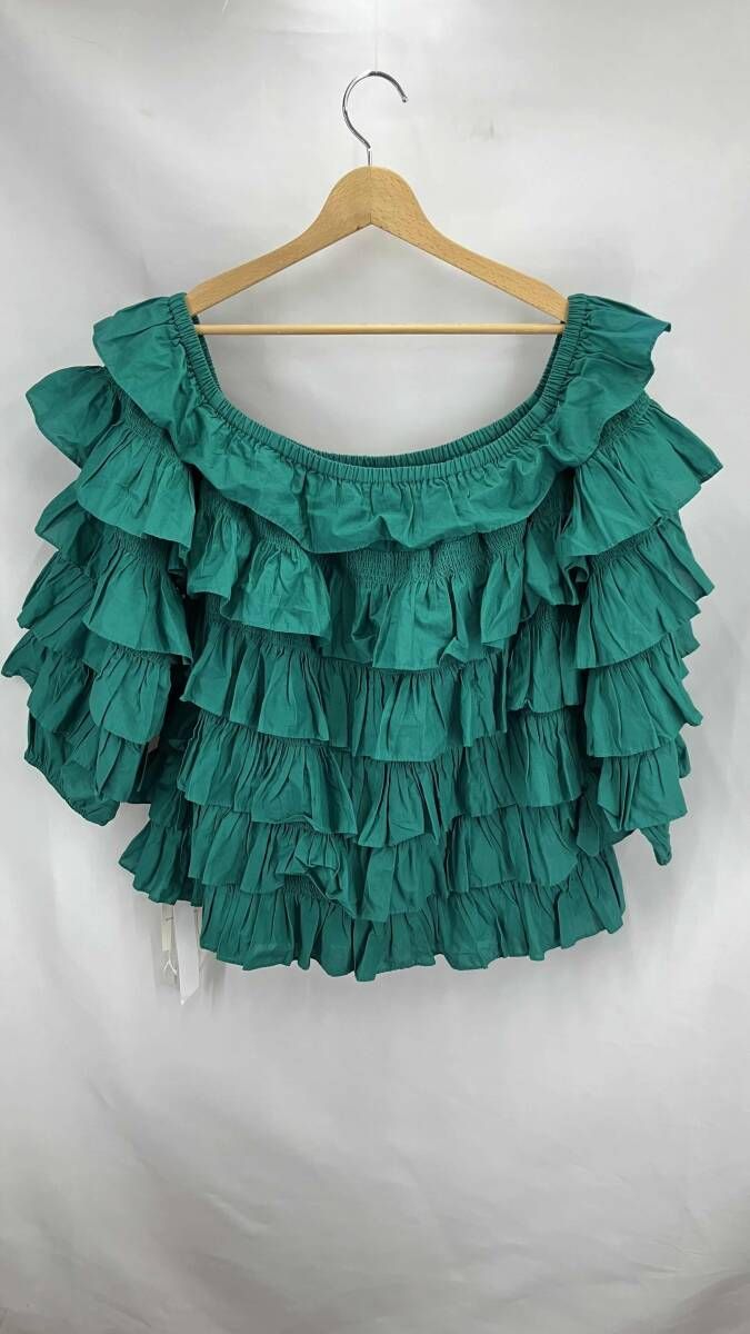 Mer iette マーレット 半袖シャツ ブラウス サイズXS グリーン 夏