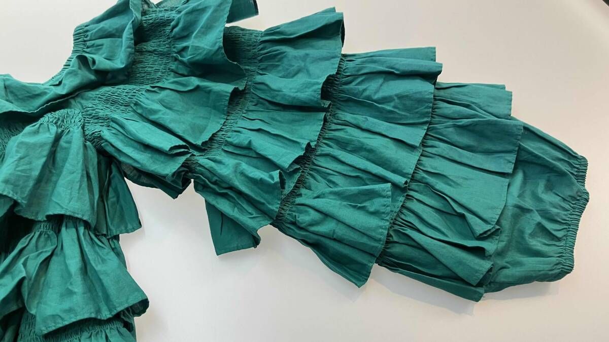  Mer iette マーレット 半袖シャツ ブラウス サイズXS グリーン 夏 半袖 シャツ ブラウス