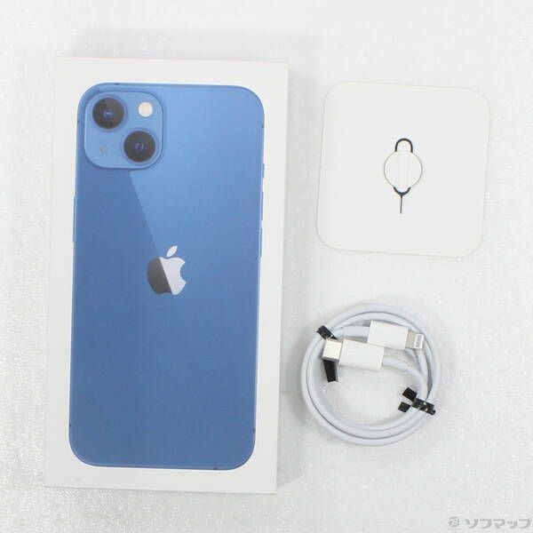 中古品〕 iPhone13 128GB ブルー MLNG3J／A SIMフリー【377】 128GB