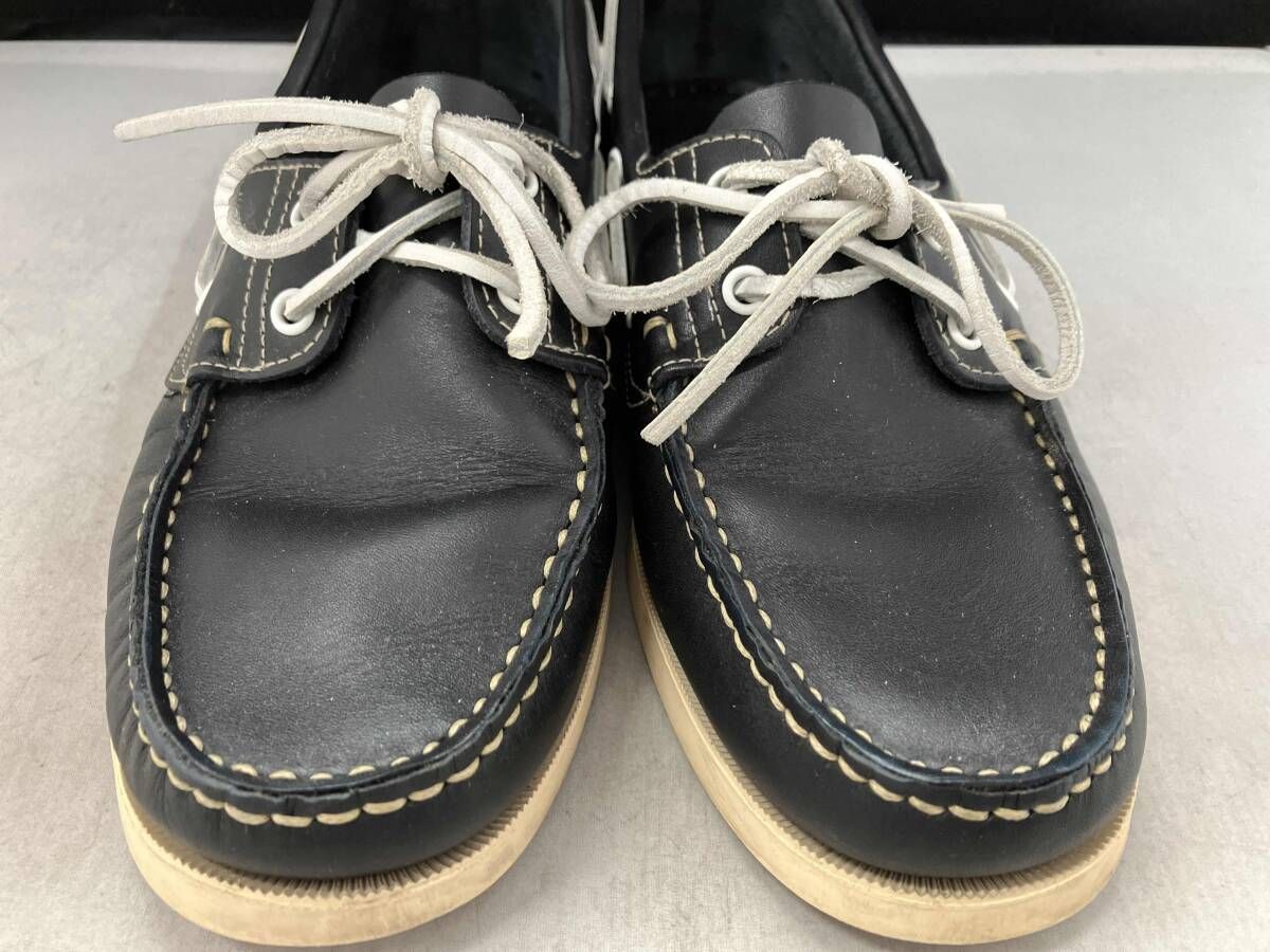 BARTH デッキシューズ サイズ6 約24 cm ネイビー パラブーツ レザー バース 0121