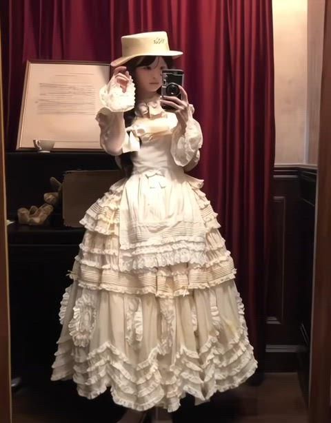 漁師風 ロリータ ファッション 黄色 分離型 ONE PIECE プリント セット