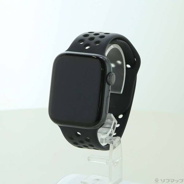 〔 品〕 Apple Watch Series 6 Nike GPS 44 mm スペースグレイアルミニウムケース アンスラサイト ブラックNikeスポーツバンド 198